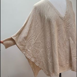 LOVE STITCH oversized poncho sweater